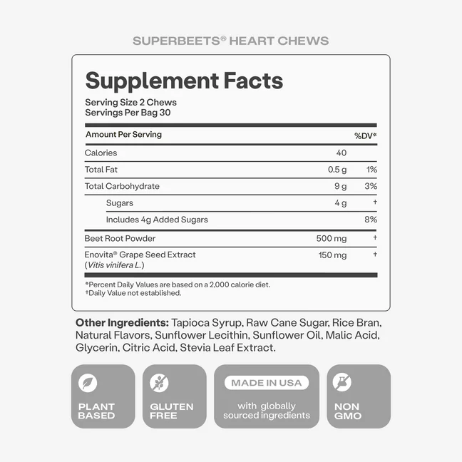 SuperBeets® Heart Chews